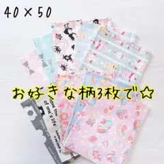 【ハンドメイド】給食ナフキンお好きな3枚セット　女の子　ランチョンマット