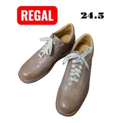 REGAL リーガル レザースニーカー W350AE シボ革 ベージュ 24.5