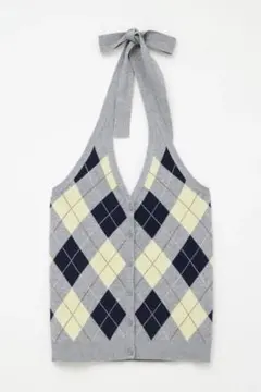 ARGYLE HALTER NECK トップス　ラグアジェムのサムネイル