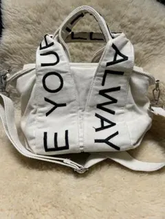 ZARA ロゴストラップ ミニトートバッグ ショルダー 2way ホワイト 美品