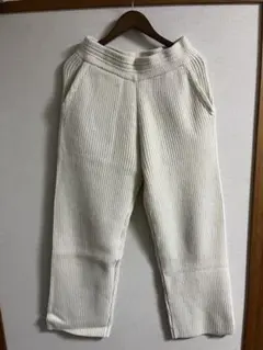 エクストラファインメリノウールニットワイドパンツ【メゾンスペシャル】のサムネイル
