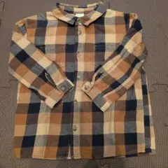 H&M　チェックシャツ　90