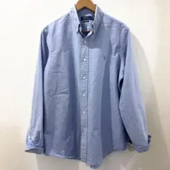 現行品 ポロラルフローレン クラシックフィット オックスフォードシャツ ブルーLのサムネイル