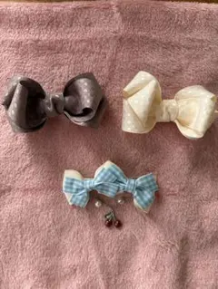 キッズ　ヘアアクセサリー　3点セット