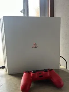 P*a様 PlayStation 4 Pro ホワイト 本体（赤コントローラーな