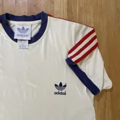90's アディダス ゲームシャツ　トリコロール サイズO デサント 日本製 90's adidas アディダス デサント製 ゲームシャツ トリコM/L - メルカリ