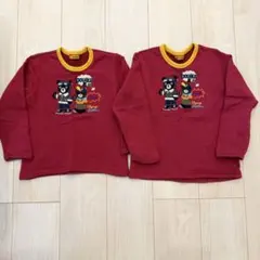 ミキハウス ダブルビー クマ トレーナー 110㎝ 120㎝ 2点セット