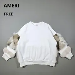 AMERI アメリ ファー ボア オーバーサイズ スウェット ホワイト 白