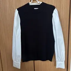 長袖トップス シャツニットベスト
