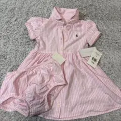 Ralph Lauren ピンクストライプ ワンピース セット