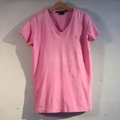 ポロ ラルフローレン スポーツ ワンポイント ポニー刺繍 Vネック Tシャツ