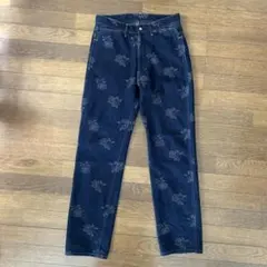 Needles ローズ柄 デニムパンツ Sサイズのサムネイル