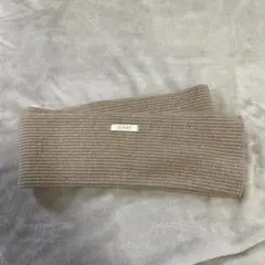 韓国子供服anggo ベージュ リブ編みマフラー値下げ