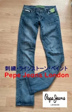 ビンテージ Pepe Jeans刺繍スキニーのサムネイル
