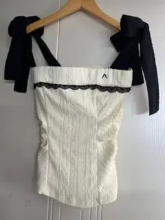 andmary Candice ribbon bare tops - メルカリ