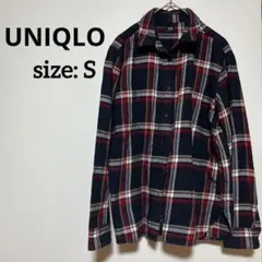 【人気商品❣】24時間内匿名発送 UNIQLO メンズ チェックシャツ S