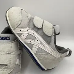 14cm アシックス　スクスク　グレー スニーカー クリーニング済み