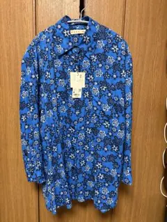 【新品タグ付】UNIQLO×MARNI オーバーサイズシャツ 花柄 ブルー M