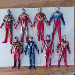 ウルトラマンメビウスほか　ソフビフィギュア　８体まとめ売り
