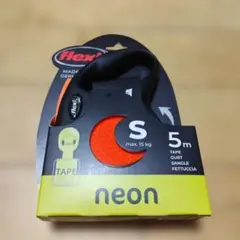flexi 伸縮リード neon Sサイズ 5m オレンジのサムネイル