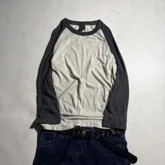 00s OLD UNIQLO raglan y2k l/s tee c-boy - メルカリ