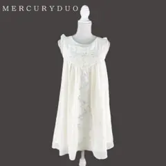 04T415☆ MERCURY DUO シフォン刺繍 ース ワンピース 春夏