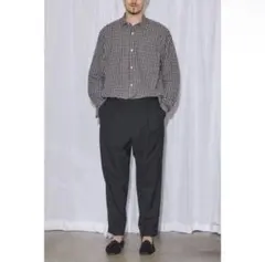 comoli ウール2タックパンツ サイズ 3チャコールのサムネイル