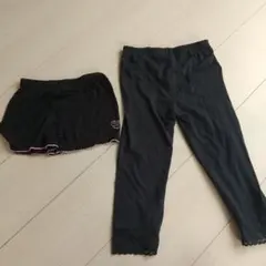 黒スパッツ＆黒パン