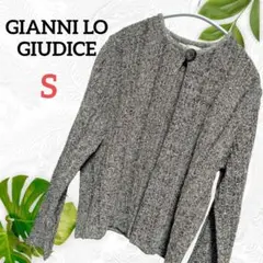 GIANNI LO GIUDICE　茶系カーディガン S １つボタン