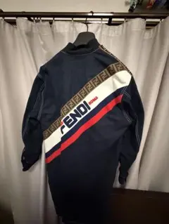極美品】FENDI フェンディ 総柄 FFロゴ デニム半袖 ジャケット L