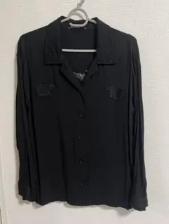 SPRAY PREMIUM 虎刺繍 長袖シャツ ブラックのサムネイル