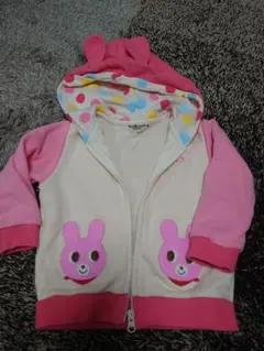 ミキハウス　ホットビスケッツ　パーカー80