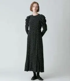 美品 アルアバイル　ルルウィルビー ドットマーメイドワンピース