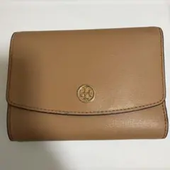TORY BURCH 三つ折り財布 ベージュ ネイビーのサムネイル