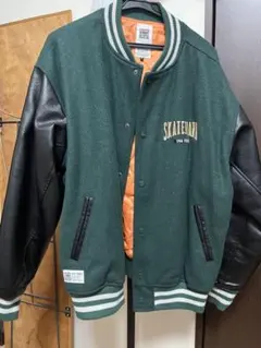 VISION STREET WEAR スタジャン Mサイズ グリーン/ブラック