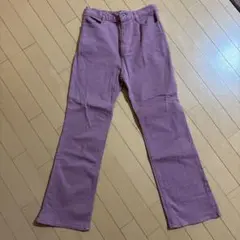 値下げ　earth ピンク　フレアパンツ　春