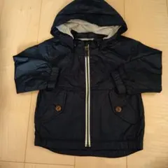 ネイビー フード付きアウター 90cm