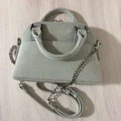 AZUL BY MOUSSY ダブルジッパーミニバッグ　デニムのサムネイル