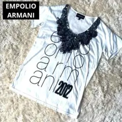 EMPORIO ARMANI エンポリオアルマーニ 半袖カットソー スパンコール