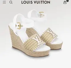 LOUIS VUITTON ルイヴィトン ウェッジソール サンダル ホワイトのサムネイル
