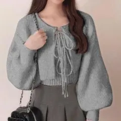 GRL キャミソール×前後2Wayリボンニットカーディガンアンサンブル