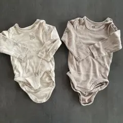 H&M ベビー ロンパース 2枚セット 68cm