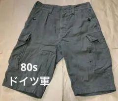80s ドイツ軍 カーゴショーツ ハーフパンツ　オリーブ