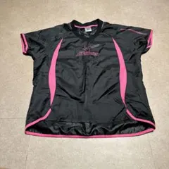 Mizuno ミズノ　スポーツウェア　半袖tシャツ 黒　ピンク　レディース
