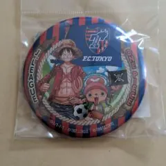 ワンピース　Jリーグ　ルフィ・チョッパー缶バッジ　FC東京