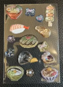 【おすそ分け】 ボンボンドロップシール 食べ物セット【15枚】④