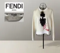 【FENDI】KARLITO フェンディ　カールラガーフェルド期　スエット40白