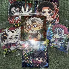 鬼滅の刃 ウエハースシール 不死川実弥/鬼舞辻無惨/猗窩座i童磨/珠世/冨岡義勇