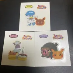 ポケモンパン デコキャラシール 193 199 クワックス　グルトン　ポットデス