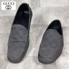 【希少】✨Vintage GUCCI GG スリッポン　ローファー　ブラック